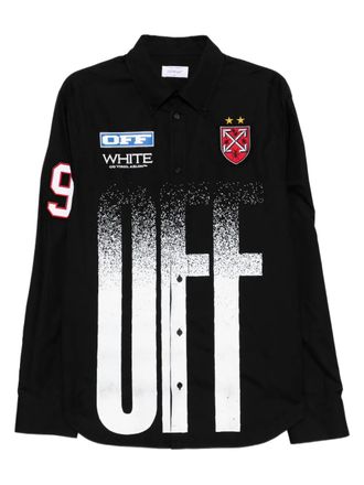 Off-white big-off gradient shirt - men - Cotton - 48 - Black
