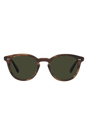 Oliver Peoples Desmon 50mm Phantos Sunglasses in Tuscany Tortoise /G-15 Polar at Nordstrom