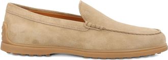 Tod's Su&egrave;de platte schoenen - Beige