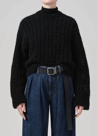 Citizens Of Humanity Ailani Crewneck Sweater In Black