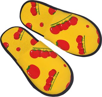 Generic Tomato Fruit Men Women Slippers Fluffy Shoes Fuzzy House Slippers For Bedroom Outdoor Winter M