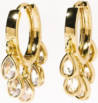 CHILD OF WILD Eloise Chandelier Huggie Hoop Earrings in Gold at Nordstrom