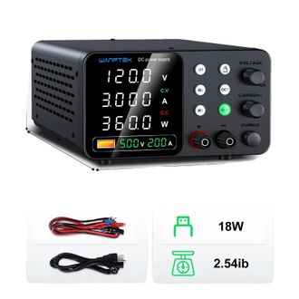 OEM Fuente De Alimentaci&oacute;n De Laboratorio, Salida Ajustable, Caracter&iacute;sticas De Seguridad, 120 V 3 A Tps-c1203
