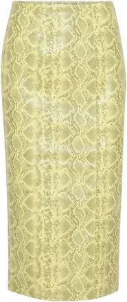 Rotate Leeds Rok - Dames - Kokerrokken - Geel - 2XS - Polyester - Rokken