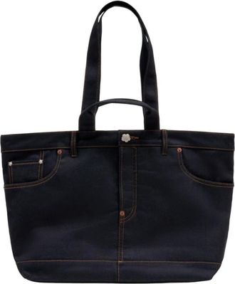 Kenzo Tote Bags, female, Blue, Size: ONE SIZE Five Pockets Tote Bag