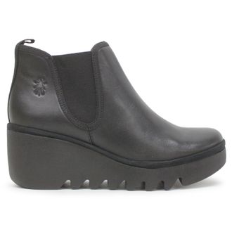 FLY London BYNE349FLY Dublin Leather Womens Chelsea Boots - Black - Size:UK 8