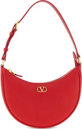 Valentino Garavani mini VLogo leather shoulder bag - women - Grained Calf Leather/Nappa Leather - OS - Red