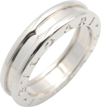 Bulgari Silver White Gold (18K) Band Ring (Pre-Owned)