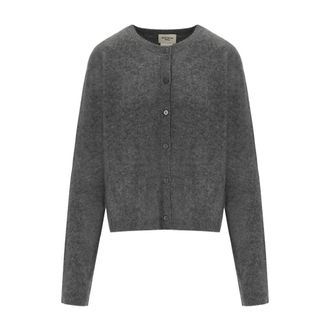 Max Mara Exposed Cardigan - Dames - Truien - Grijs - Maat: L Wol