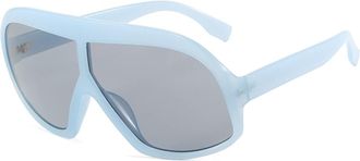 Generic Large Frame Mens Sports Sunglasses Outdoor Driving Decorative Sun Glasses(Blue)