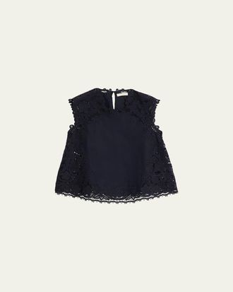 Ulla Johnson Amelie Embroidered Linen-Blend Top