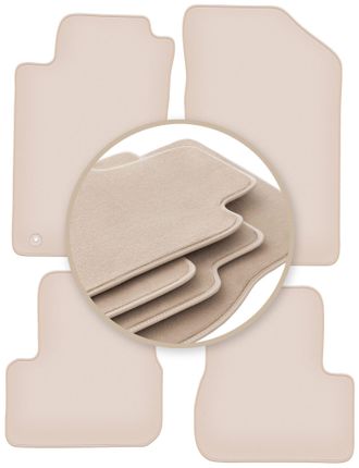OEM Alfombrillas Beige Premium Para: Peugeot 206 Hatchback, Sw, Familiar, Cc, Cabrio 1998-2010