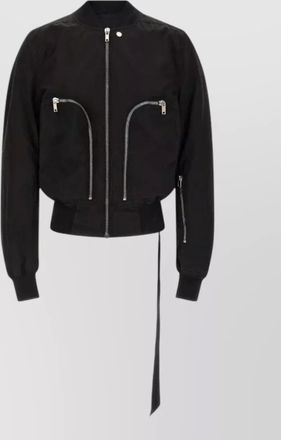 Rick Owens bauhaus cotton bomber jacket high collar