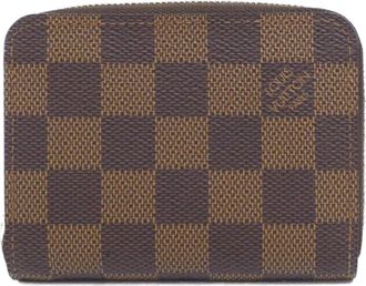Louis Vuitton Damier Ebene Coated Canvas Coin Purse/Coin Case (Pre-Owned)