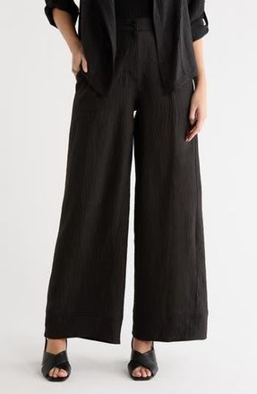 Max Studio Easy Wide Leg Pants in Black at Nordstrom Rack, Size X-Small