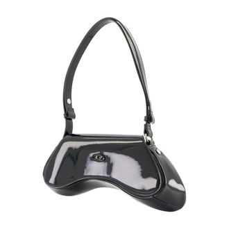 Diesel Womens Play Shoulder Bag - Diesel Synthetic Black Faux_leather Shoulder-Hobo-Bags