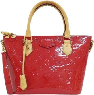 Louis Vuitton Pre-owned Handbags, female, Red, Size: ONE SIZE Pre-owned Montaigne Vernis Bag