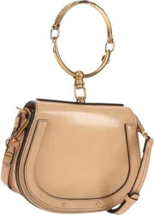 Chlo&eacute; Pre-owned Mini Bags, female, Beige, Size: ONE SIZE Pre-owned Enamel Mini Hand Bag