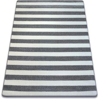 RugsX Rugsx - Alfombra Sketch - F758 Gris/blanco - Rayas White 120x170 Cm