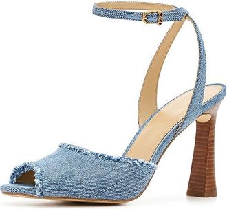 Michael Kors Rosie High Sandals Womens Sandals New Horizon Wash : 9.5 M, Leather/Synthetic