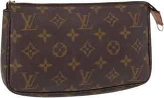 Louis Vuitton Pre-owned Clutches, female, Brown, Size: ONE SIZE Pre-owned Leather Clutch