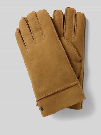 Roeckl Handschuhe aus echtem Seidenlammfell Modell BERGEN in Camel, Gr&ouml;&szlig;e 9,5