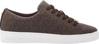 Michael Kors Sneakers Keaton con logo Signature - - Shoes - Donna - Marrone - 37 1/2 EU