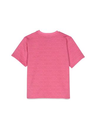 Moschino Maxi Cotton-Polyester T-Shirt - Pink