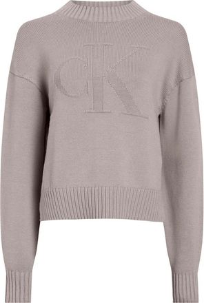 Calvin Klein Roze Crewneck Sweater - Dames - Ronde hals truien - Roze - 2XS - Truien & Vesten