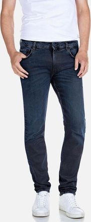 Replay Mens Replay Hyperflex Re-Used Mickym Slim Tapered Jeans - Dark Ink Forever Blue - Navy - Size: 30/32/32