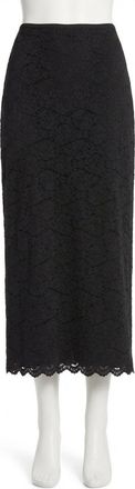 Z Supply Via Lace Midi Skirt In Black