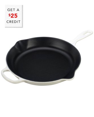 LE CREUSET 11.75In Signature Iron Handle Skillet With $25 Credit