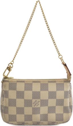 Louis Vuitton Azur Coated Canvas Pochette Pouch (Pre-Owned)