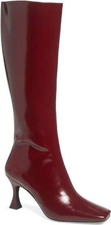 Jeffrey Campbell Check Mate Knee High Boot in Wine at Nordstrom Rack, Size 7.5