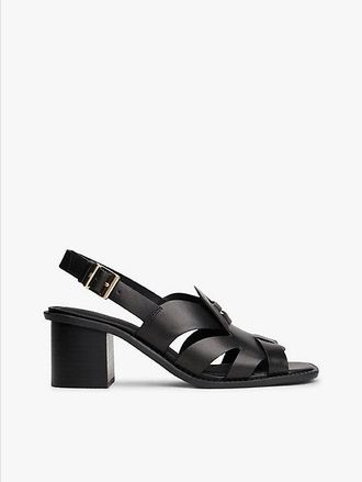 Tommy Hilfiger Sandalias de piel con insignia TH