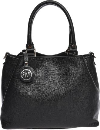 Roberta M Zwart Rundleer Tas