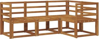 vidaXL Conjunto De Sof&aacute;s De Exterior 4 Uds. Natural Vidaxl