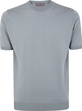 FILIPPO DE LAURENTIIS Short Sleeves Round Neck Sweater