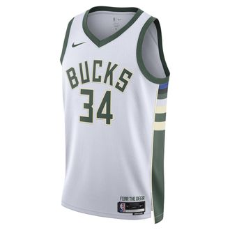Nike Milwaukee Bucks Association Edition 2022/23Nike Dri-FIT NBA Swingman Trikot (Herren) - Weiß