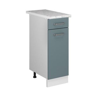 Vicco Mueble Bajo Universal R-line, Gris Azulado, 30 Cm Con Caj&oacute;n, Con Encimera Vicco