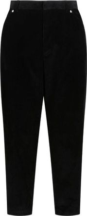 Prada Slim-fit Trousers, male, Black, XL, Pinwale Corduroy Trousers