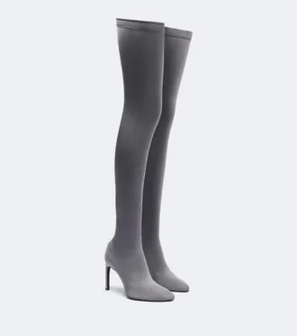 Victoria Beckham Harlow jersey over-the-knee boots