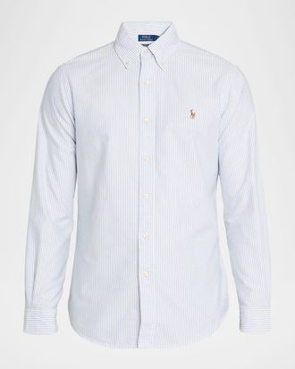 Polo Ralph Lauren Mens Classic-Fit Oxford Button-Down Shirt