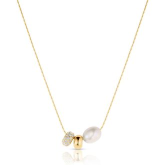 Thatch Isla Gold Bead Necklace in 14K Gold Plated at Nordstrom