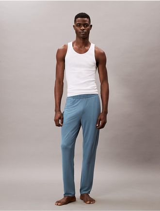 Calvin Klein Mens Ultra Soft Modal Pique Sleep Joggers - Blue - XL