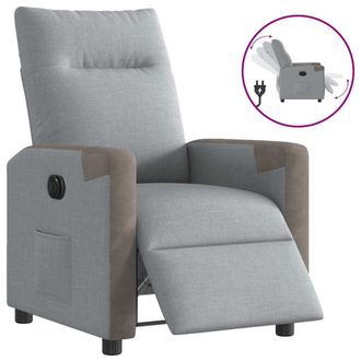 vidaXL Poltrona Elettrica Reclinabile Grigio Chiaro In Tessuto - Vidaxl