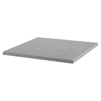 Oviala Mesa cuadrado laminado 70 x 70 cm hormig&oacute;n encerado