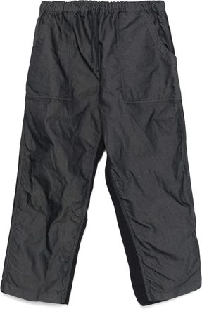 Junya Watanabe panelled trousers - men - Cotton/Polyester - M - Blue