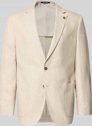 Christian Berg Regular Fit Sakko aus reinen Leinen mit Reverskragen in Beige, Gr&ouml;&szlig;e 106