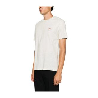 A.P.C. A.p.c. - Carlos T-Shirt - Heren - Tops - Grijs - Maat: M Katoen